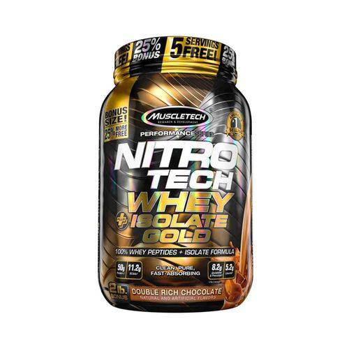 Nitro Tech Whey Isolate Gold 907g - Chocolate Duplo - Muscletech