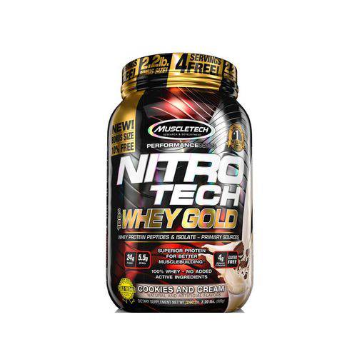 Nitro Tech Whey Protein Gold Muscletech 999G Cookies