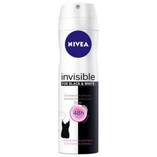 Nivea Black & White Clear Desodorante Aerosol 150ml
