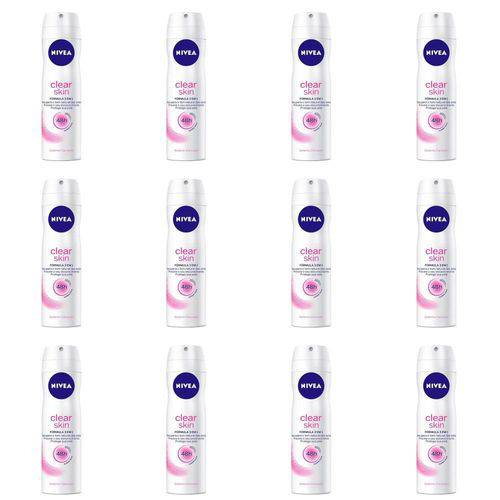 Nivea Clear Skin Desodorante Aerosol 150ml (kit C/12)