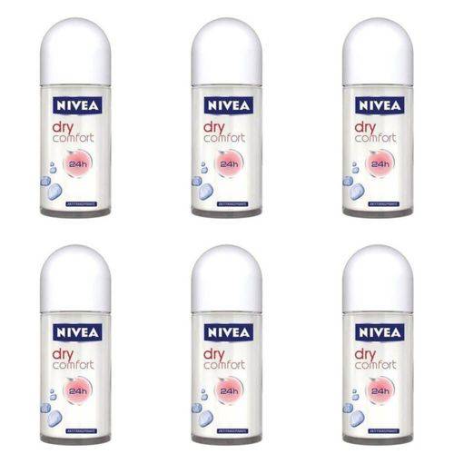 Nivea Dry Confort Desodorante Rollon 50ml (kit C/06)