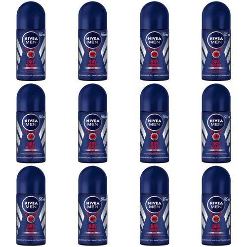 Nivea Dry Impact Desodorante Rollon Masculino 50ml (kit C/12)