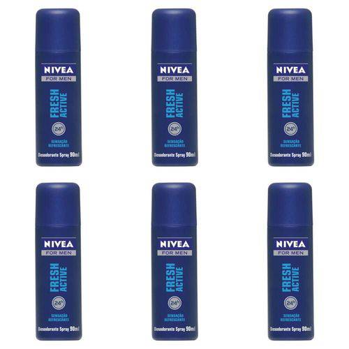 Nivea Fresh Active Desodorante Spray 90ml (kit C/06)