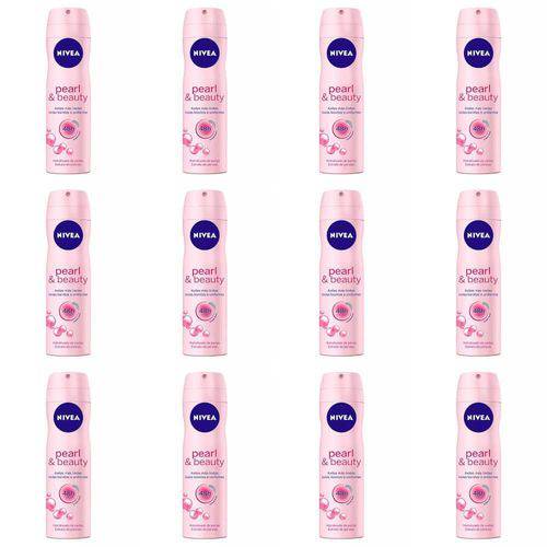 Nivea Pearl Beauty Desodorante Aerosol 150ml (kit C/12)