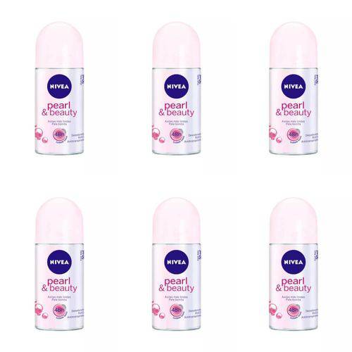 Nivea Pearl Beauty Desodorante Rollon 50ml (kit C/06)