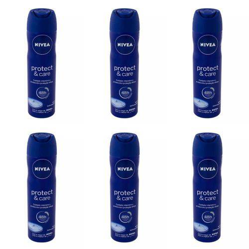 Nivea Protect & Care Desodorante Aerosol 150ml (kit C/06)
