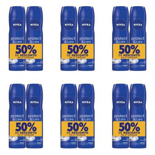 Nivea Protect & Care Desodorante Aerosol 2x150ml (kit C/06)