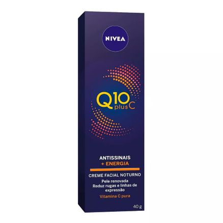 Nivea Q10 Plus C Antissinais + Energia Creme Facial Noturno 40g