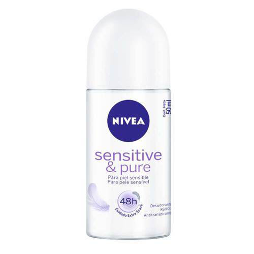Nivea Sensitive Pure Desodorante Rollon Feminino 50ml