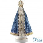 Nossa Senhora Aparecida em Pérola Azul - 35 Cm | SJO Artigos Religiosos
