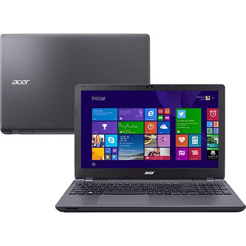 Notebook Acer E5-571G-52B7 Intel Core I5 4GB 1TB Tela LED 15.6'' Windows 8.1 - Chumbo