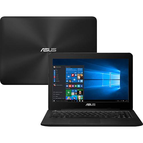 Notebook Asus Z450UA-WX001T Intel Core I5 6 Geração 8GB 1TB Tela LED 14" W10 - Preto