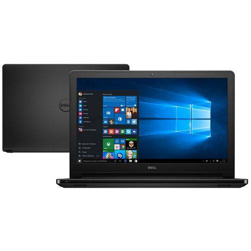 Notebook Dell I15-5566-A10P Intel Core I3-6006U, 4GB de Ram, 1tb HD, Tela 15", Preto- Windows 10