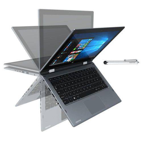 Notebook 2 em 1 Positivo Duo ZR3630, Dual Core, 4GB, 32GB, EMMC Tela 11.6”, Windows 1