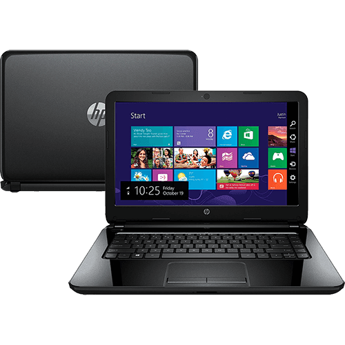 Notebook HP 14-R052BR Intel Core I5 4GB 500GB Tela LED 14" Windows 8.1 - Preto