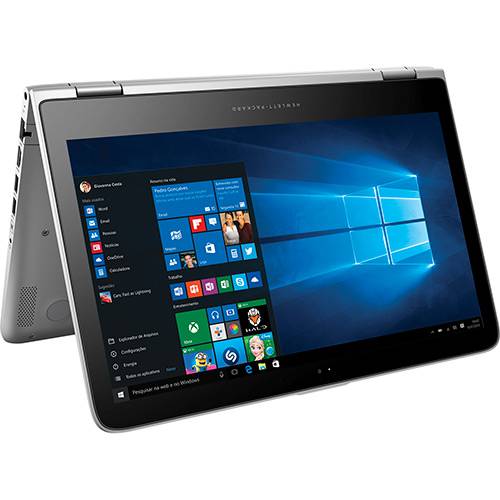 Notebook HP 2 em 1 Pavilion X360 13-s103br Intel Core I5 4GB 500GB LED 13,3" Touch Windows 10 - Prata