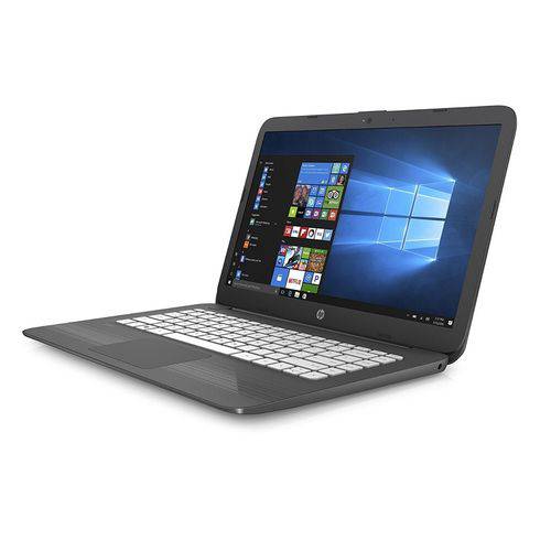 Notebook HP Stream Intel Celeron 1.6GHz 4GB RAM 32GB SSD EMMC Windows 10 Tela 14” - Cinz