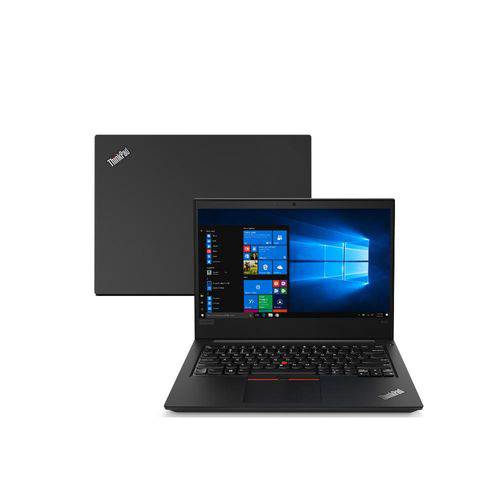 Notebook Lenovo ThinkPad E480 I5-8250U 8GB 500GB Windows 10 Pro 14" HD 20KQ0007BR Preto