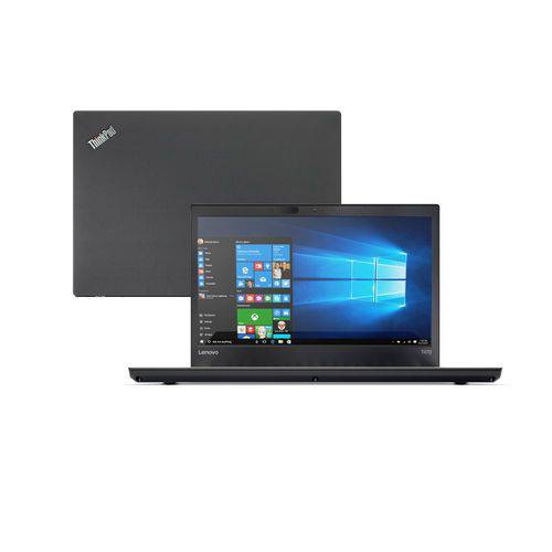 Notebook Lenovo ThinkPad T470 I7-7600U 8GB 1TB Windows 10 Pro 14" FHD 20HE004JBR Preto