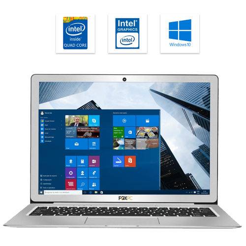 Notebook Mobile Fx14p Intel Quad Core 2gb Ssd 32gb HD 320gb Tela Led 14" Windows 10 Pro - Bivolt