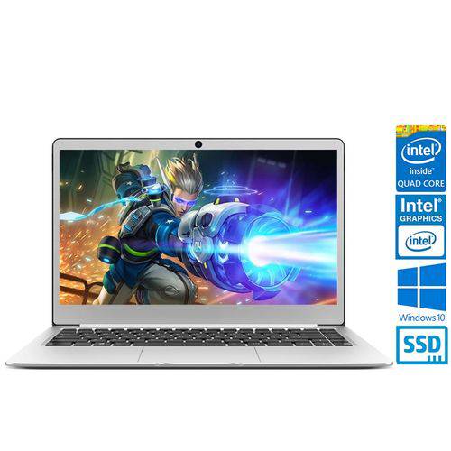 Notebook Mobile Fx14p Intel Quad Core 2gb Ssd 32gb + Ssd 240gb Tela Led 14" Windows 10 Home - Bivolt