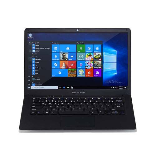 Notebook Multilaser Legacy Pc208, Intel Celeron N3350, HD 32gb, Memória 2gb, Tela 14.1'', Windows 10 - Azul