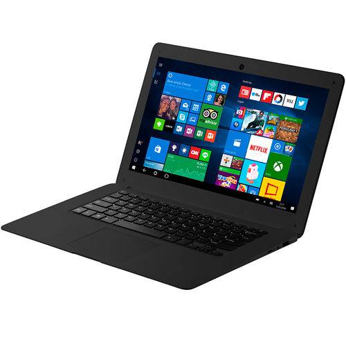 Notebook Multilaser Legacy Pc101, Processador Quad Core 2gb 32gb Windows 10 Tela 14", Preto