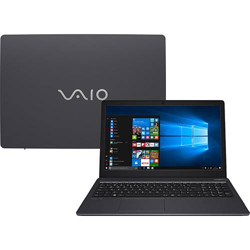 Notebook VAIO Fit 15S B5511B Intel Core I7 4GB 128SSD Tela LCD 15,6" Windows 10 - Chumbo