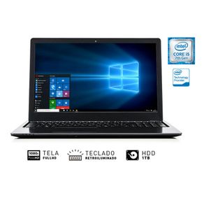 Notebook Vaio Fit 15S I5-7200U 8GB 1TB 15.6 FullHD Teclado Retroiluminado Win10 VJF155F11X-B0411B
