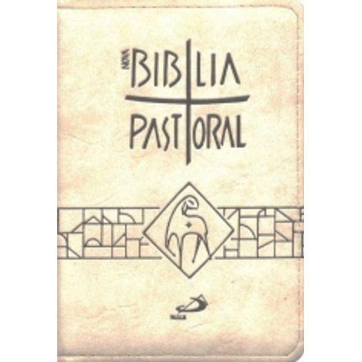 Nova Biblia Pastoral - Bolso Ziper Creme - Paulus