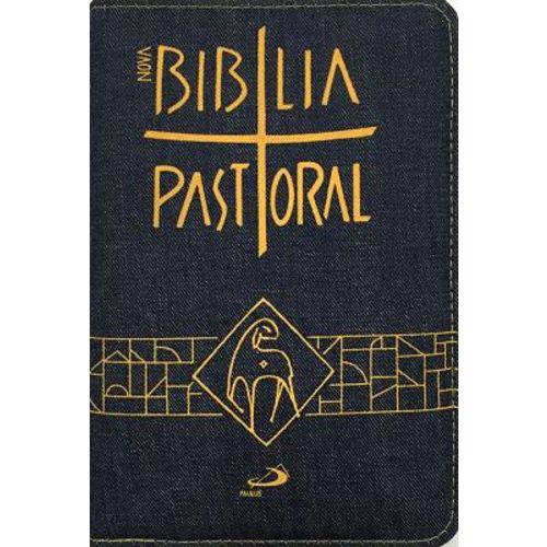 Nova Bíblia Pastoral - Média - Zíper Jeans - Paulus