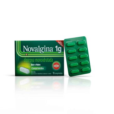 Novalgina 1g Sanofi Aventis 10 Comprimidos