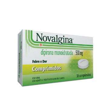 Novalgina 500mg Sanofi Aventis 30 Comprimidos