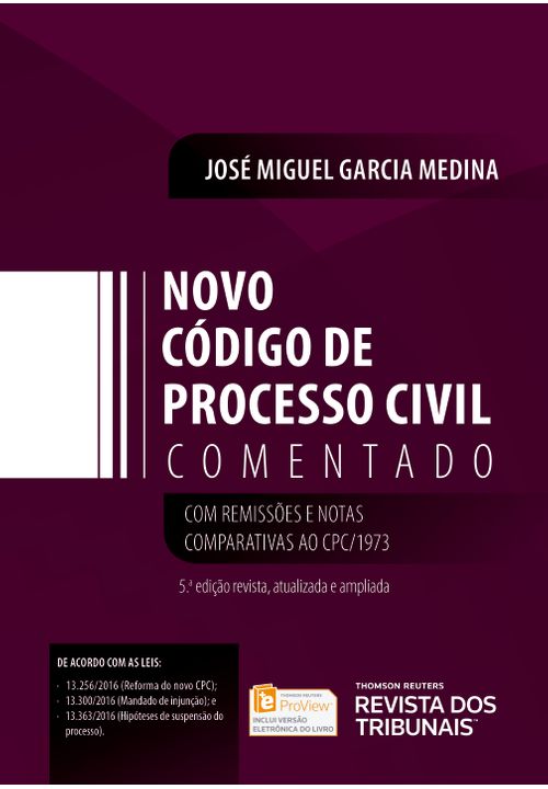 Novo Código de Processo Civil Comentado - 5ª Edição