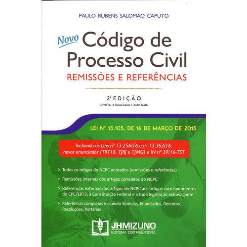 Novo Código de Processo Civil - Remissões e Referências