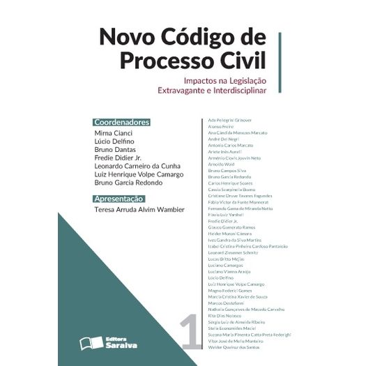 Novo Codigo de Processo Civil - Vol 1 - Saraiva