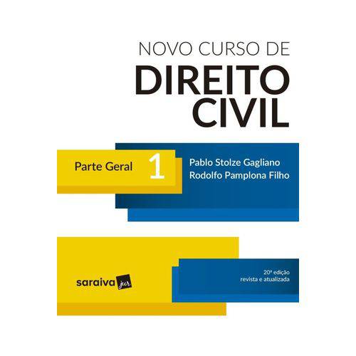 Novo Curso de Direito Civil 1 - Parte Geral - 20ª Edição (2018)