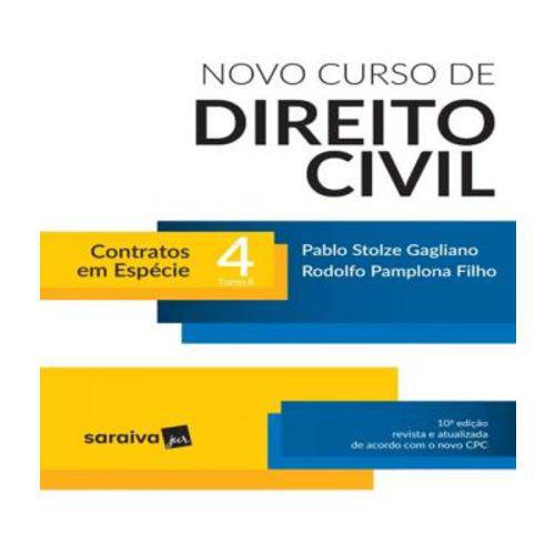 Novo Curso de Direito Civil - Contratos em Especie - Tomo Ii - Vol 04 - 10 Ed