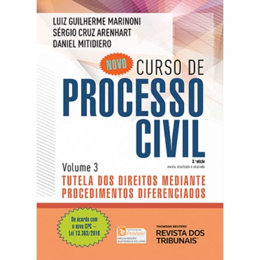 Novo Curso de Processo Civil - Vol 3 - Rt - 3ed