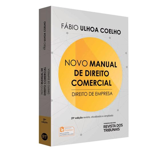 Novo Manual de Direito Comercial - Rt - 29ed