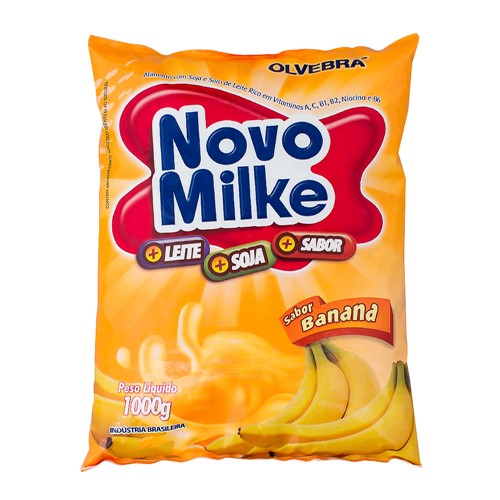 Novomilke Sabor Banana Pacote com 1Kg