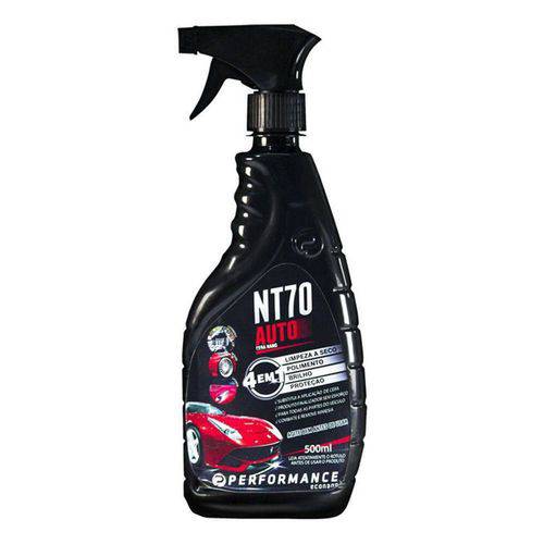 Nt70 Auto Cera Nano 4 em 1 Limpeza Polimento Brilho Proteção 500ml Econano