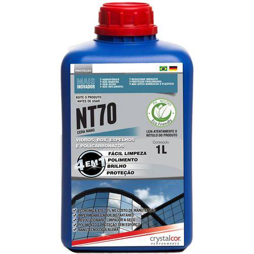 Nt70 - Vidros e Acrílicos Impermeabilizante Instantâneo 1 Litro - Performance Eco