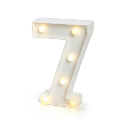 Número Luminoso em Led “7” Lunnefest