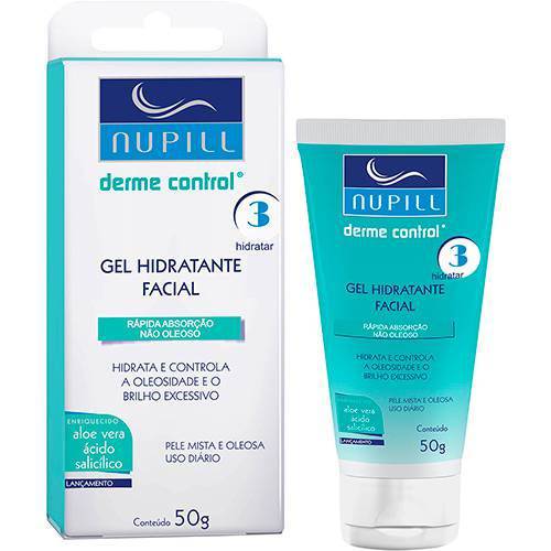 Nupill Derme Control Gel Hidratante Facial Derme Control 50g