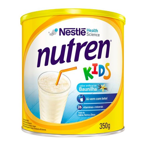 Nutren Kids Baunilha Suplemento Alimentar Lata com 350g