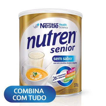Nutren Senior Nestle Nutrition Sem Sabor 370g