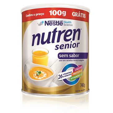 Nutren Senior Nestle Nutrition Sem Sabor 740g Gratis 100g