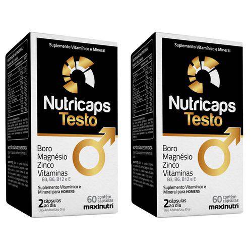 Nutricaps Testo - 2X 60 Cápsulas - Maxinutri