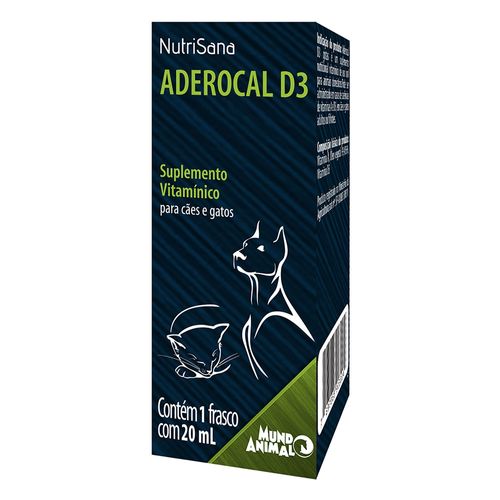 Nutrisana Aderocal D3 – 20ml _ Mundo Animal 20ml